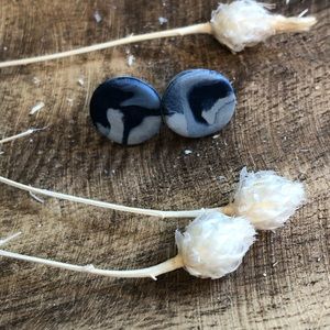 Handmade polymer clay earrings in the style Tammy